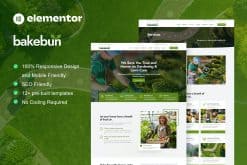 Bakebun - Landscape & Gardening Elementor Template Kit