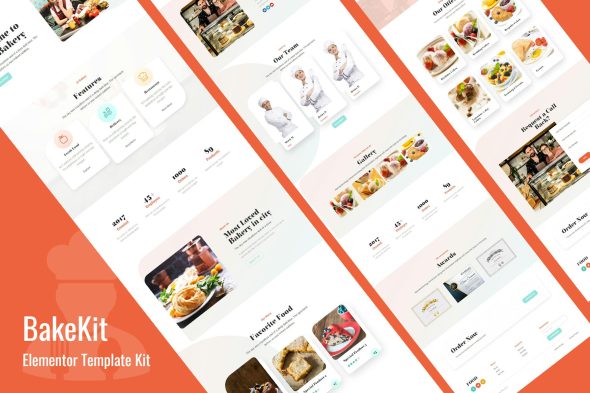 Bakekit - Food and Cake Elementor Template