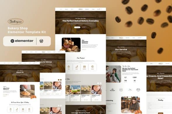 Bakery.co - Bakery Shop Elementor Template Kit