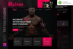 Baltoo - Tattoo Studio and Artist Elementor Template Kit