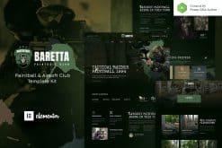 Baretta - Paintball & Airsoft Club Elementor Template Kit