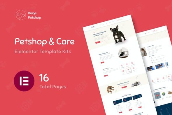 Beige - Pet Shop Woocommerce Elementor Template Kit