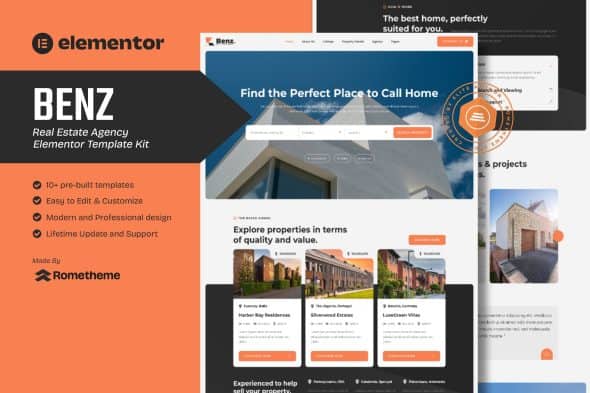 Benz - Real Estate Elementor Template Kit