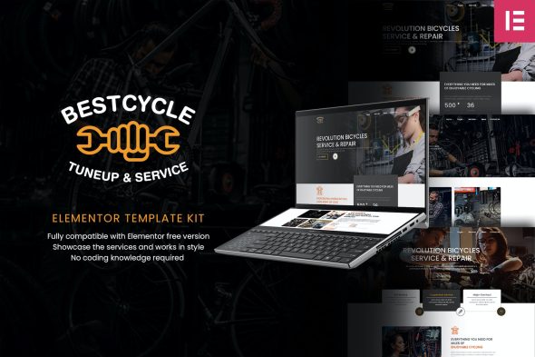 Bestcycle | Bicycle Repair & Service Elementor Template Kit