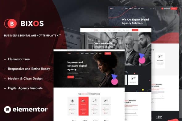 Bixos - Business & Digital Agency Template Kit