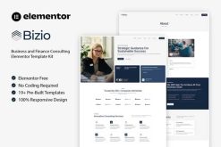 Bizio – Business and Finance Consulting Elementor Template Kit