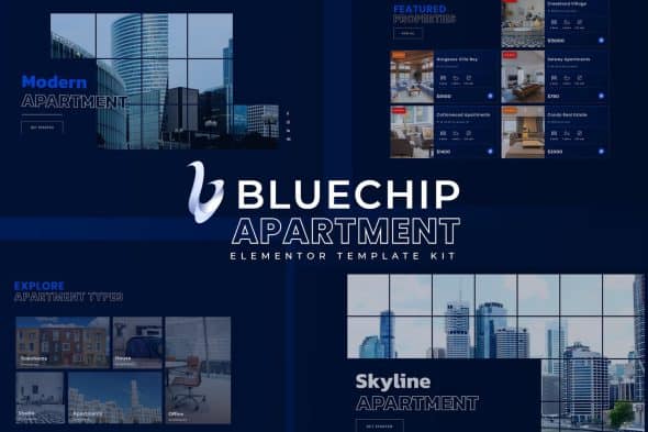 Bluechip - Apartment & Property Elementor Template Kit