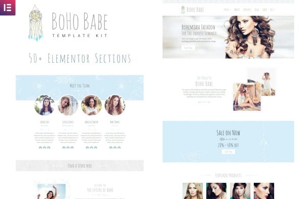 Boho Babe - Elementor Template Kit