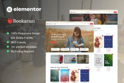 Bookarazi - Author & Publisher Elementor Template Kit