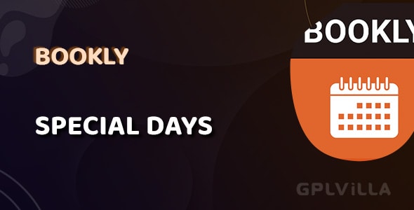 Download Bookly Special Days (Add-on) WordPress Plugin GPL