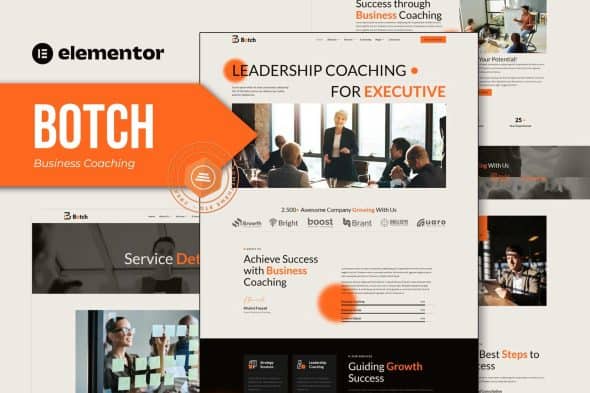 Botch - Business Coaching Elementor Template Kit