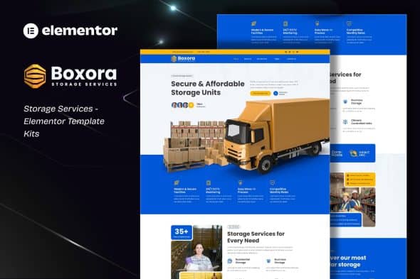 Download Boxora – Storage Service Elementor Template Kit