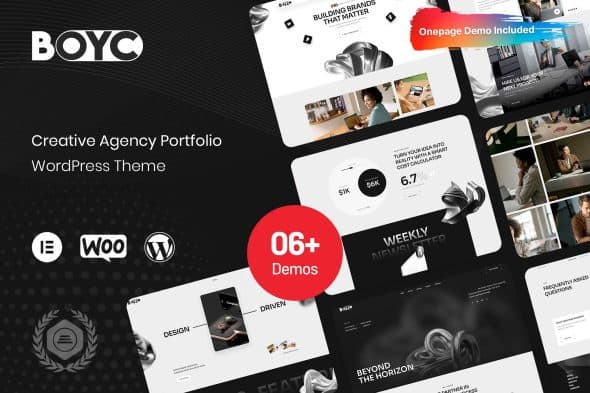 Download Boyc - Creative Agency Portfolio WordPress Theme GPL WordPress Plugin
