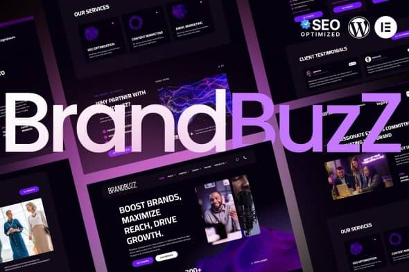 BrandBuzz - Digital Agency Elementor Kit