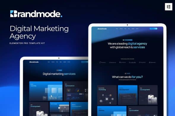 Brandmode - Digital Marketing Agency Elementor Template Kit