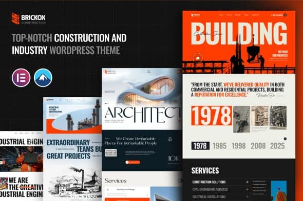 Download Brickox - Construction & Industry WordPress Theme GPL WordPress Plugin