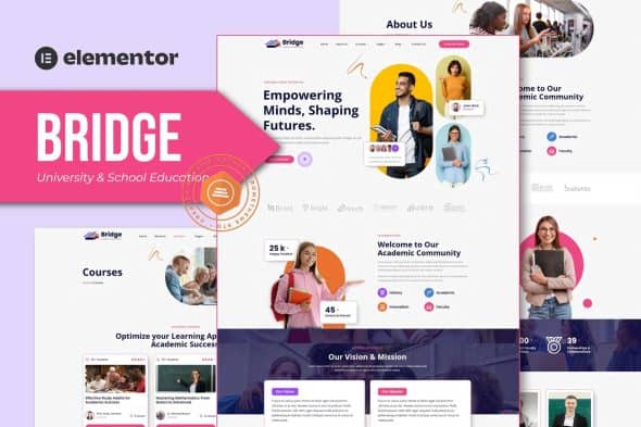 Bridge - University & School Education Elementor Template Kit