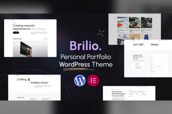 Download Brilio - Personal Portfolio WordPress Theme GPL WordPress Plugin