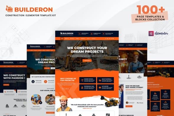 Builderon - Construction Elementor Pro Template Kit