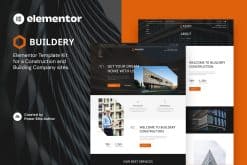 Buildery - Construction & Building Company Elementor Template Kit