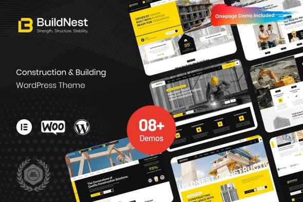 Download Buildnest - Construction WordPress Theme GPL WordPress Plugin