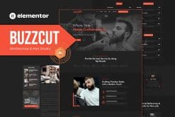 Buzzcut - Barbershop & Hair Studio Elementor Pro Template Kit