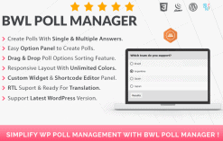 Download BWL Poll Manager GPL WordPress Plugin