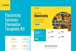 Cabel - Electricity Services Elementor Template Kit