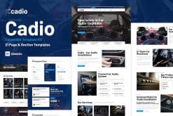 Cadio - Car Audio Workshop Elementor Template Kit