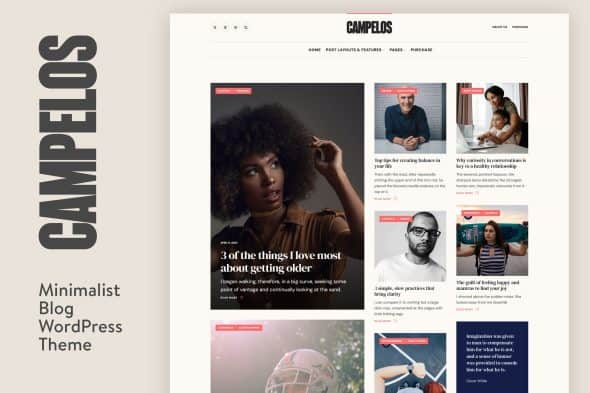 Download Campelos - A Beautifully Crafted Blog Theme GPL WordPress Plugin