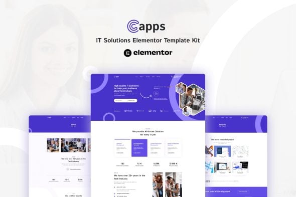 Capps - IT Solutions Elementor Template Kit