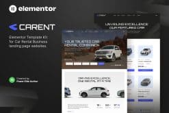 Carent - Car Rental Business & Auto Dealer Elementor Template Kit