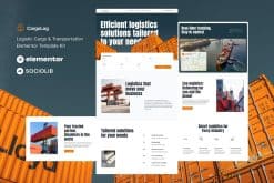 CargoLog – Logistic Cargo & Transportation Elementor Template Kit