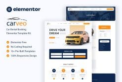 Carveo - Car Rental Elementor Template Kit