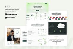 Cashly – Finance App & SaaS Showcase Elementor Template Kit