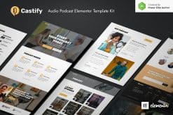 Castify - Audio Podcast Elementor Template Kit