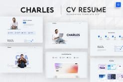 Charles - CV Resume Elementor Template Kit