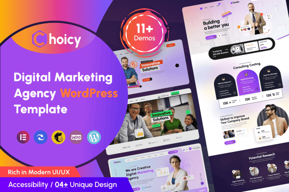 Download Choicy - Digital Marketing Agency WordPress GPL WordPress Plugin