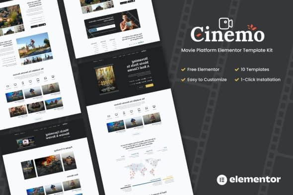 Cinemo - Movie Streaming Elementor Template Kits