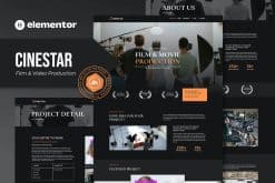 Cinestar - Film & Video Production Elementor Template Kit