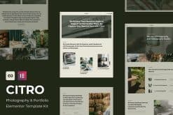 Citro - Photography & Portolio Elementor Template Kit