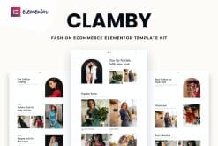 Clamby - Fashion Ecommerce Elementor Template Kit