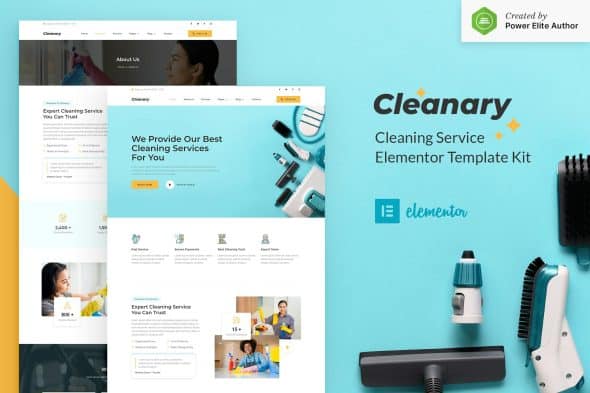 Cleanary - Cleaning Service Company Elementor Template Kit