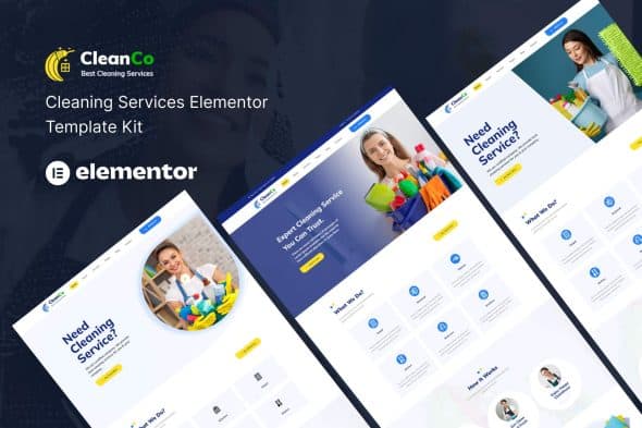 Cleanco - Cleaning Service Elementor Template Kit