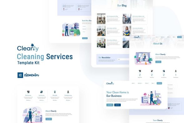 Cleanly - Cleaning Service Elementor Template Kit