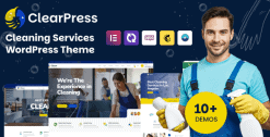 Download ClearPress - Cleaning Services WordPress Theme GPL WordPress Plugin