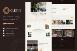 Cleeve - Hotel and Resort Booking Elementor Template Kit