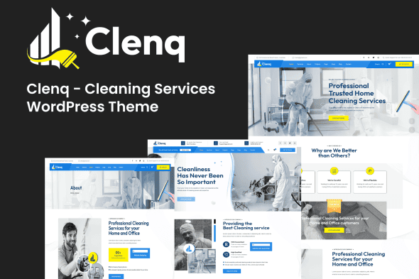 Download Clenq - Cleaning Services WordPress Theme GPL WordPress Plugin