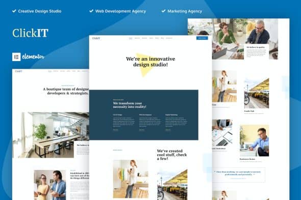 ClickIT - Creative Digital Agency Elementor Template Kit