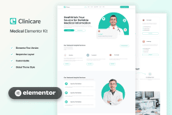 Clinicare - Elementor Template Kit Health & Medical Websites